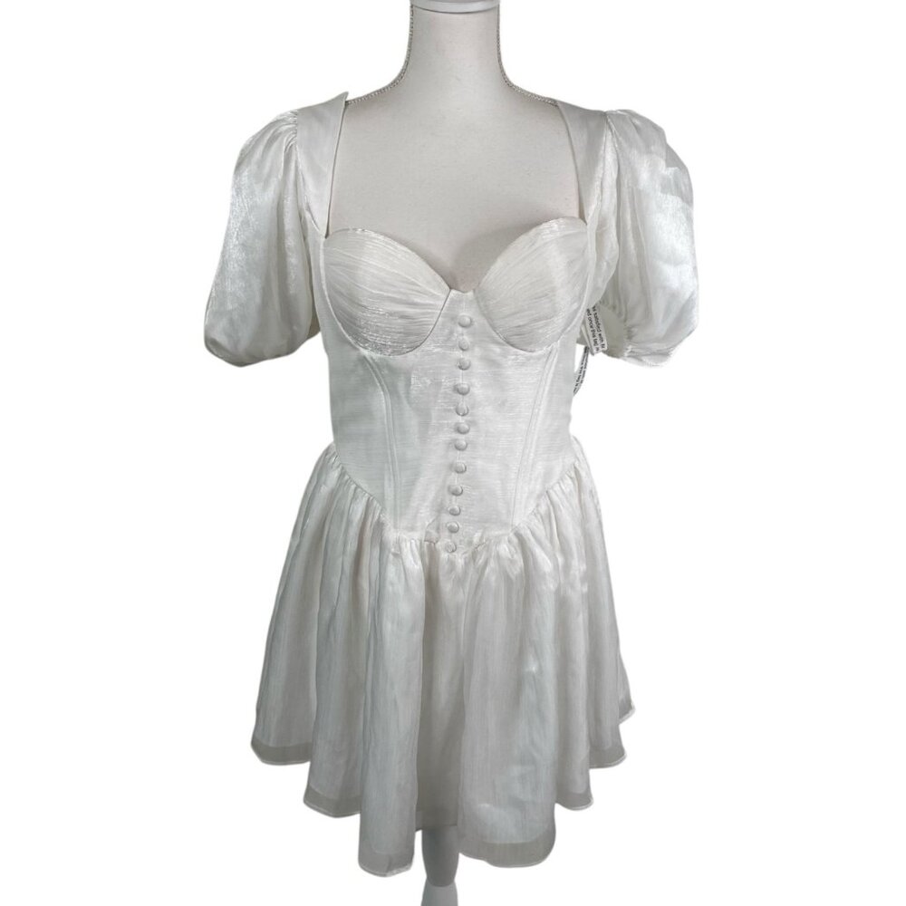 Adeirlina Women’s Here Comes The Sun dress Size XL Corset Coquette Milkmaid NWT